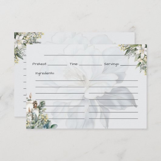 Clarity Basic-Rezept-Karte Begleitkarte (Vorne/Hinten)