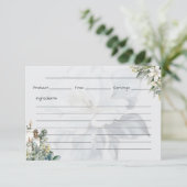 Clarity Basic-Rezept-Karte Begleitkarte (Stehend Vorderseite)