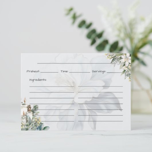 Clarity Basic-Rezept-Karte Begleitkarte (Stehend Vorderseite)