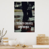 Clarity Creates Confidence Mindset Quote Poster (Küche)