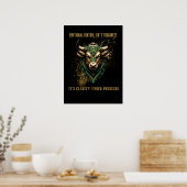 CLARITY UNDER PRESSURE | Bull Poster (Küche)