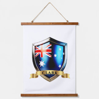 Clark Australia National Heritage Shield Wandteppich Mit Holzrahmen