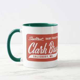 Clark-Bruder-Kaffee-Tasse, Grün und Rot Tasse
