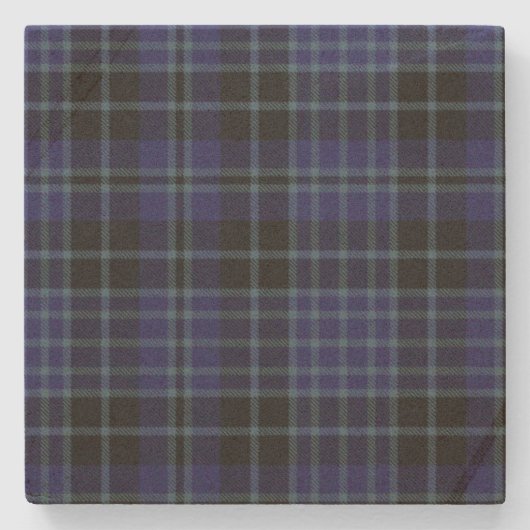 Clark Clan Tartan Kariert Stone Untersetzer (Vorderseite)