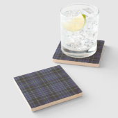 Clark Clan Tartan Kariert Stone Untersetzer (Seitenansicht)