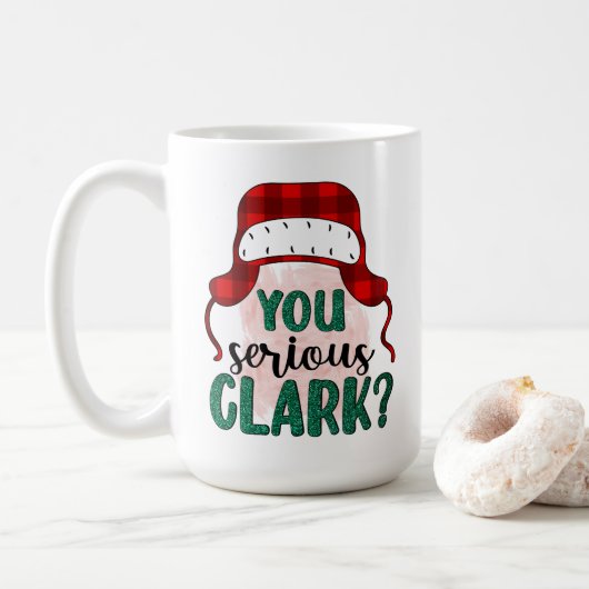 Clark Coffee Tasse | Weihnachts-Tasse | (Mit Donut)
