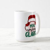Clark Coffee Tasse | Weihnachts-Tasse | (VorderseiteRechts)