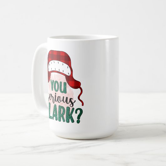 Clark Coffee Tasse | Weihnachts-Tasse | (Vorderseite Links)