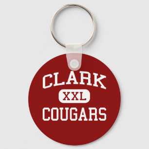 Clark - Cougars - Clark High School - Plano Texas Schlüsselanhänger