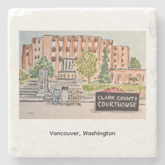 Clark County Courthouse Steinuntersetzer