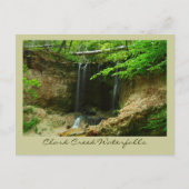 Clark Creek Waterfall Postkarte (Vorderseite)