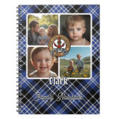 Clark Familienfoto-Collage Notizblock (Vorderseite)