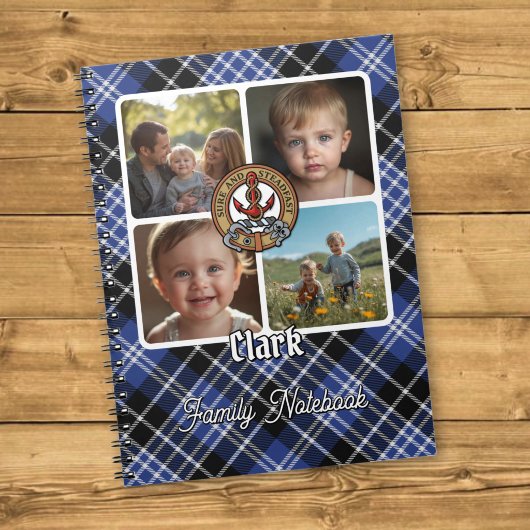 Clark Familienfoto-Collage Notizblock