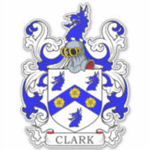 Clark Familienwappen Aufkleber (Vorderseite)