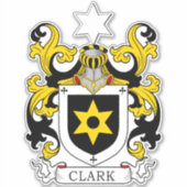 Clark Familienwappen Aufkleber (Vorderseite)