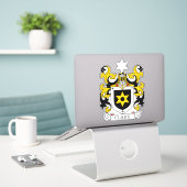 Clark Familienwappen Aufkleber (Laptop auf Schreibtisch)
