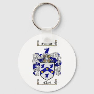 CLARK FAMILIENWAPPEN - CLARK WAPPENSCHILD SCHLÜSSELANHÄNGER