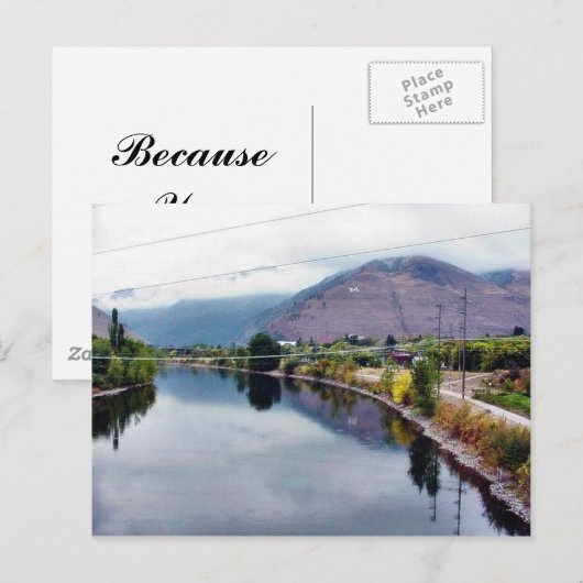 Clark Fork Missoula River Postkarte (Vorne/Hinten)