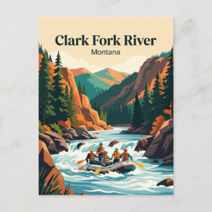 Clark Fork River Montana, USA Postkarte