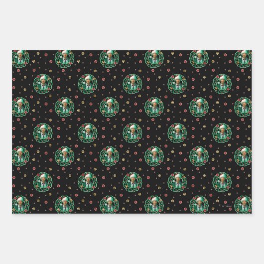 Clark Griswold Christmas Wreath Pattern Geschenkpapier Set (Vorderseite)