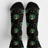 Clark Griswold Christmas Wreath Pattern Socks Socken (Oben)