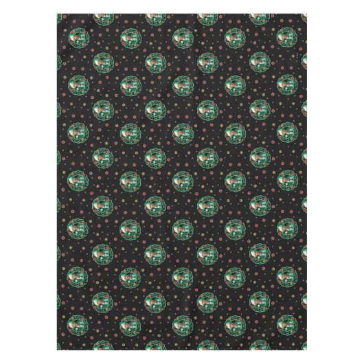 Clark Griswold Christmas Wreath Pattern Tischdecke (Vorderseite)