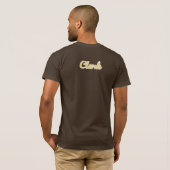Clark-T - Shirt-Gelb-Logo T-Shirt (Schwarz voll)