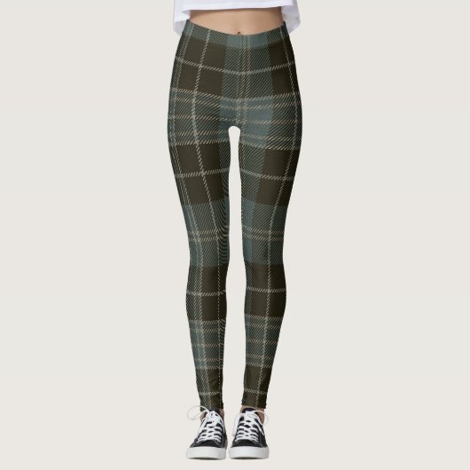 Clark Tartan Clan Kariert Leggings (Vorderseite)