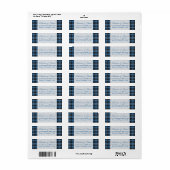 Clark Tartan Rücksendeadressen-Aufklebers (Vorne)