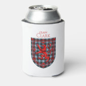 Clark Tartan Scottish Plaid Lion Rampant Dosenkühler (Kanne Rückseite)