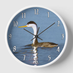 Clark-Taucher-Gemälde - Originale wilde Vogelkunst Uhr
