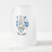 Clark-Wappen Mattglas Bierglas (Vorderseite Links)