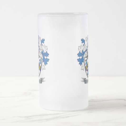 Clark-Wappen Mattglas Bierglas (Mittel)