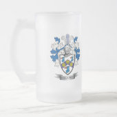 Clark-Wappen Mattglas Bierglas (Links)