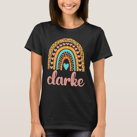 Clarke Clarke Name Birthday T-Shirt (Vorderseite)