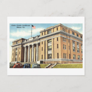 Clarke County Court House in Athens, Georgia Postkarte