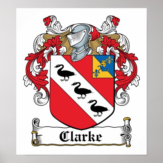 Clarke Familienwappen Poster (Vorne)
