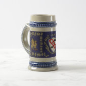 Clarke Irish Shield Griffin Stein Bierglas (Vorderseite Links)