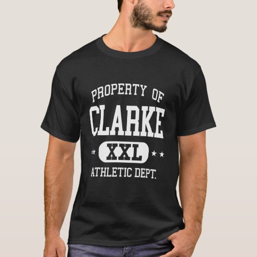 Clarke Retro Athletic Property Dept T-Shirt (Vorderseite)