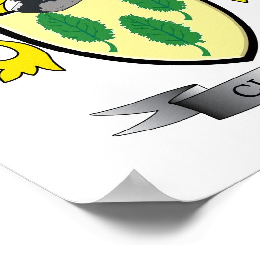 Clarke Wappen Poster (Ecke)