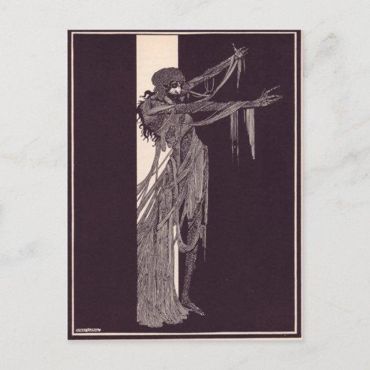 Clarke's Edgar Allan Poe Illustrationen Postkarte (Vorderseite)