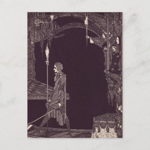 Clarke's Edgar Allan Poe Illustrationen Postkarte