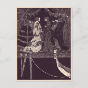 Clarke's Edgar Allan Poe Illustrationen Postkarte