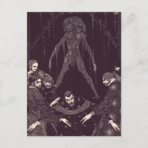 Clarke's Edgar Allan Poe Illustrationen Postkarte