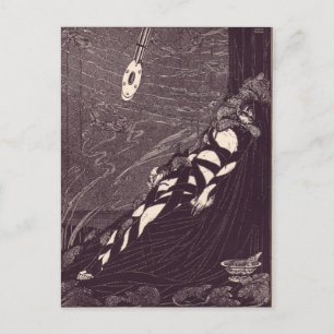 Clarke's Edgar Allan Poe Illustrationen Postkarte