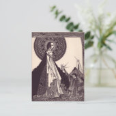 Clarke's Edgar Allan Poe Illustrationen Postkarte (Stehend Vorderseite)