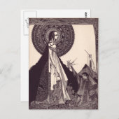 Clarke's Edgar Allan Poe Illustrationen Postkarte (Vorne/Hinten)