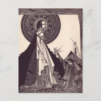 Clarke's Edgar Allan Poe Illustrationen Postkarte