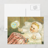 Clarks Baby mit Thread-Pool Postkarte (Vorne/Hinten)