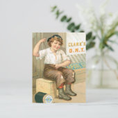 Clarks Boy Sewing Pants Postkarte (Stehend Vorderseite)